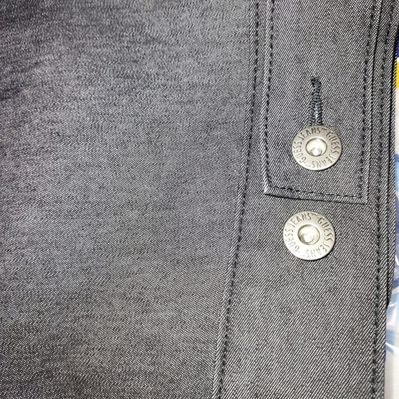 Guess Jacket black Med NWOT Animal print cuffs and collar - Picture 15 of 16